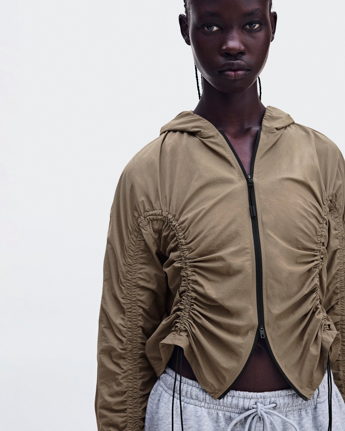 Ruched Lightweight Jacket